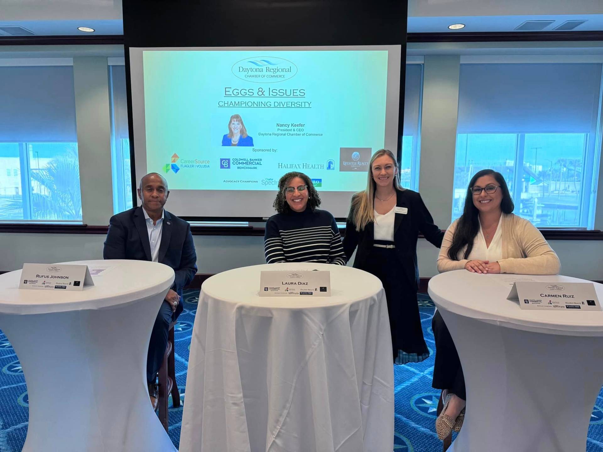 Carmen Ruiz on the Daytona Regional Chamber Eggs & Issues diversity panel